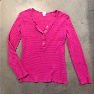 J Crew waffle knit Henley